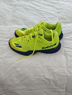 Babolat Men's Neon Yellow Athletic Tennis Shoes